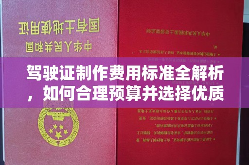 通海驾驶证制作费用标准全解析，如何合理预算并选择优质服务？