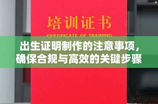 通海出生证明制作的注意事项，确保合规与高效的关键步骤
