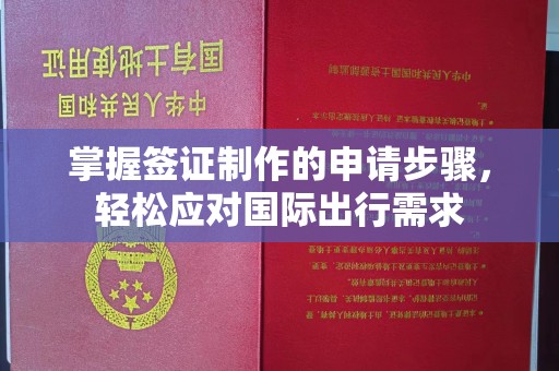 通海掌握签证制作的申请步骤，轻松应对国际出行需求