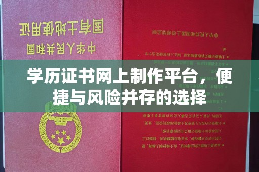 通海学历证书网上制作平台，便捷与风险并存的选择