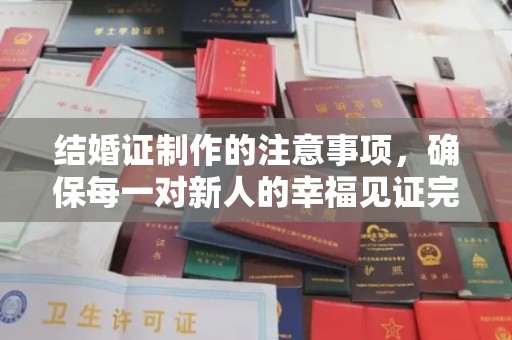 通海结婚证制作的注意事项，确保每一对新人的幸福见证完美无瑕